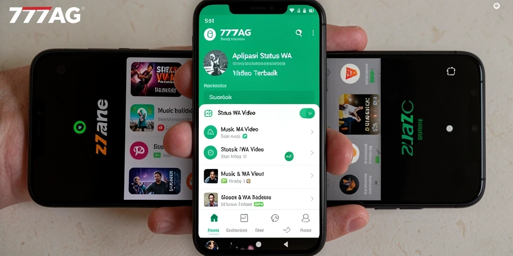 Tampilan antarmuka 777AG untuk Status WA Video yang mudah digunakan.