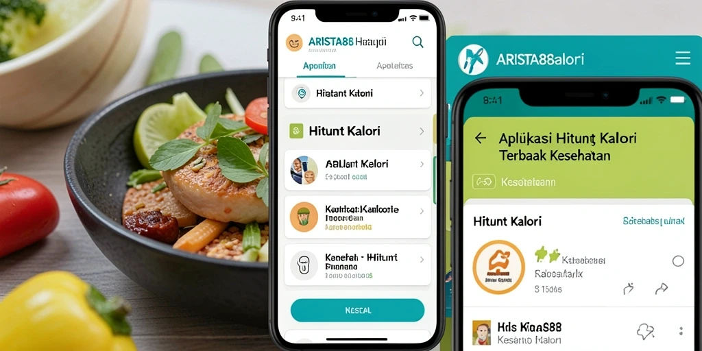 Antarmuka ARISTA88 yang mudah digunakan untuk menghitung kalori.