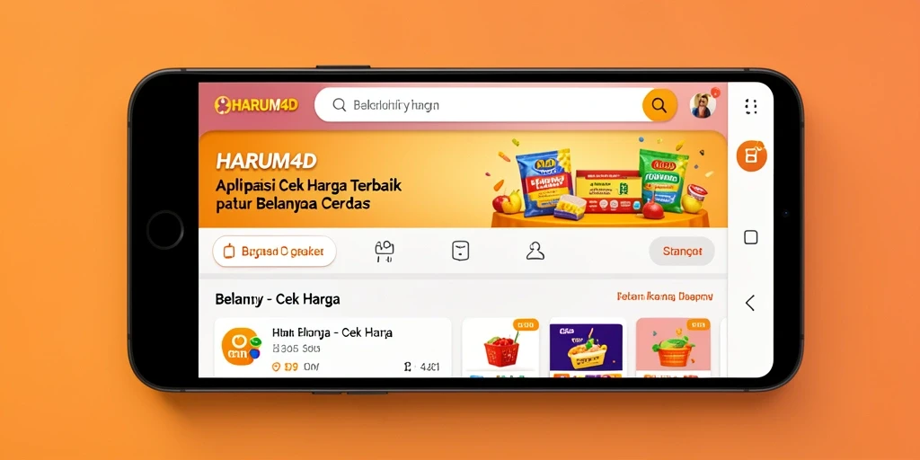 Tampilan antarmuka HARUM4D untuk cek harga produk.