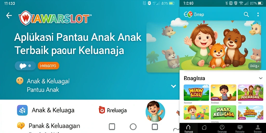 Tampilan antarmuka WAWARSLOT yang ramah pengguna untuk Pantau Anak.